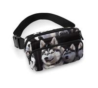 Fanny Pack for Men Women Husky Dog Belt Bag Lightweight Waist Bag Pack Full Printed Pack With Adjustable Strap For Running Hiking Travel, style, 20x13cm