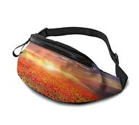 Fanny Pack for Men Women, Landscape with Nice Sunset Waist Pack Bag with Belt Adjustable Sling Pocket Crossbody Shoulder Bag Chest Bag for Traveling Hiking Cycling Running