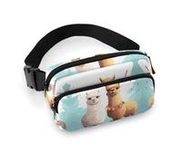 Fanny Pack for Men Women Llama Alpaca Belt Bag Lightweight Waist Bag Pack Full Printed Pack With Adjustable Strap For Running Hiking Travel, style, 20x13cm