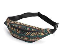 Fanny Pack for Men Women Native Americanprinted Crossbody Belt Bags Sports Waist Bag ForTravel Running Hiking Walking Workout, Native American, 36*15cm