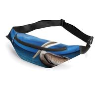 Fanny Pack for Men Women Pelican Bird Blue Seaprinted Crossbody Belt Bags Sports Waist Bag ForTravel Running Hiking Walking Workout, Pelican Bird Blue Sea, 36*15cm