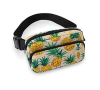 Fanny Pack for Men Women Pineapple Pattern Belt Bag Lightweight Waist Bag Pack Full Printed Pack With Adjustable Strap For Running Hiking Travel, style, 20x13cm