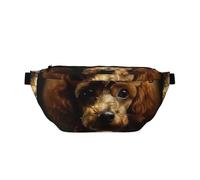 Fanny Pack for Men Women Poodle Puppy Belt Bag with Adjustable Strap Fashion Waist Bag Waist Pack for Travel, Poodle Puppy, One Size
