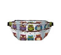 Fanny Pack for Men Women Poodles Dogs Belt Bag with Adjustable Strap Fashion Waist Bag Waist Pack for Travel, Owls Birds, One Size