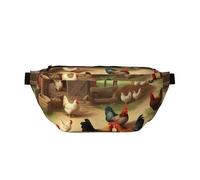 Fanny Pack for Men Women Roast Chicken Hen Farm Belt Bag with Adjustable Strap Fashion Waist Bag Waist Pack for Travel, Roast Chicken Hen Farm, One Size