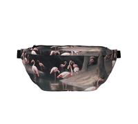 Fanny Pack for Men Women Roast Chicken Hen Farm Belt Bag with Adjustable Strap Fashion Waist Bag Waist Pack for Travel, Flamingo, One Size