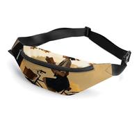 Fanny Pack for Men Women Silhouette of A Women on A Bicycle in The Fall Waist Pack Small Belt Bag with Adjustable Strap Waterproof Sling Bag Fashion Crossbody Bag Bum Bag for Travel Hiking Running,