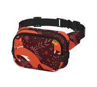 Fanny Pack for Men Women, Sports Waist Bag Pack, Belt Bag for Travel Hiking Running, Foxes Pattern