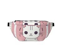 Fanny Pack for Men Women The Lion Has Long Hair Belt Bag with Adjustable Strap Fashion Waist Bag Waist Pack for Travel, Cat in the Circle, One Size