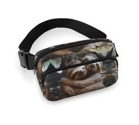 Fanny Pack for Men Women Two Sloths Hugging Belt Bag Lightweight Waist Bag Pack Full Printed Pack With Adjustable Strap For Running Hiking Travel, style, 20x13cm