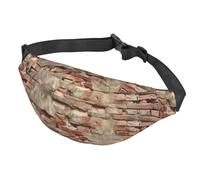 Fanny Pack for Men Women Waist Bag Adjustable Waist Pack Crossbody Belt Bag Ancient Worn Brick Wall Bum Bag, Ancient Worn Brick Wall, One Size