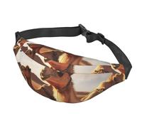 Fanny Pack for Men Women Waist Bag Adjustable Waist Pack Crossbody Belt Bag Brooklyn Bridge Bum Bag, Camels Rest Desert, One Size