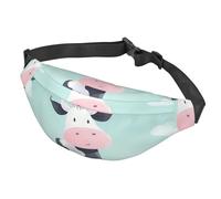 Fanny Pack for Men Women Waist Bag Adjustable Waist Pack Crossbody Belt Bag Cow spot Bum Bag, Cow Background, One Size