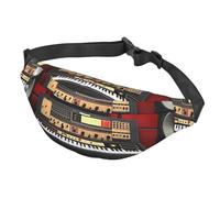 Fanny Pack for Men Women Waist Bag Adjustable Waist Pack Crossbody Belt Bag Cute Sloth Bum Bag, Music Studio, One Size