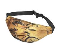 Fanny Pack for Men Women Waist Bag Adjustable Waist Pack Crossbody Belt Bag Cute Sloth Bum Bag, Old Bicycle, One Size