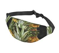 Fanny Pack for Men Women Waist Bag Adjustable Waist Pack Crossbody Belt Bag French bulldog puppies Bum Bag, Pineapples, One Size