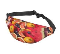Fanny Pack for Men Women Waist Bag Adjustable Waist Pack Crossbody Belt Bag Fresh Fish Bum Bag, Fresh Fruits, One Size