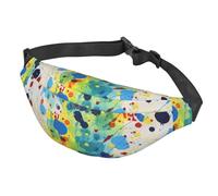 Fanny Pack for Men Women Waist Bag Adjustable Waist Pack Crossbody Belt Bag Fruit Under the Tree Bum Bag, Primary Splatter Painting, One Size