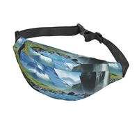 Fanny Pack for Men Women Waist Bag Adjustable Waist Pack Crossbody Belt Bag Navigation Lighthouse Bum Bag, Natural Wonders, One Size