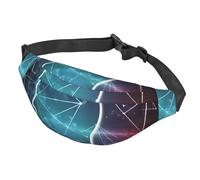 Fanny Pack for Men Women Waist Bag Adjustable Waist Pack Crossbody Belt Bag Peacock Bum Bag, Formulas Shapes Theory Math Lesson, One Size