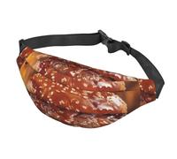 Fanny Pack for Men Women Waist Bag Adjustable Waist Pack Crossbody Belt Bag Scenery Tree Bum Bag, Hamburger Steak Fast Food, One Size