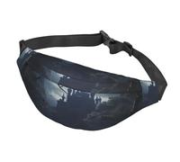 Fanny Pack for Men Women Waist Bag Adjustable Waist Pack Crossbody Belt Bag Scenery Tree Bum Bag, Scared Night Garden Moon Light, One Size