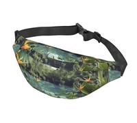 Fanny Pack for Men Women Waist Bag Adjustable Waist Pack Crossbody Belt Bag Vegetable Corn Bum Bag, Tropical Landscape, One Size