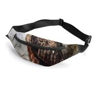 Fanny Pack for Men Women Watercolor Of Hawk Sitting In The Treeprinted Crossbody Belt Bags Sports Waist Bag ForTravel Running Hiking Walking Workout, Watercolor Of Hawk Sitting In The Tree, 36*15cm