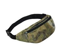 Fanny Pack for Men Women, Waterproof Sports Waist Bag Pack, Belt Bag for Travel Hiking Running, 1pack-Green Ruin, L