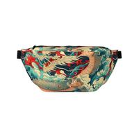 Fanny Pack for Men Women World Map Belt Bag with Adjustable Strap Fashion Waist Bag Waist Pack for Travel, Vibrant Long Fei, One Size