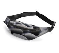 Fanny Pack for Women And Men Belt Bag Waist Pack Blue Graduation Waist Bag with Adjustable Strap, Grey Stones Picture, 36*15cm, Art Deco
