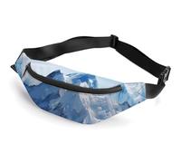 Fanny Pack for Women And Men Belt Bag Waist Pack Cartoon Rockets Waist Bag with Adjustable Strap, Snow Mountain Scenery, 36*15cm, Art Deco