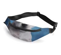 Fanny Pack for Women And Men Belt Bag Waist Pack Cute Yellow Rubber Ducky Waist Bag with Adjustable Strap, Puppy Blue Rose, 36*15cm, Art Deco