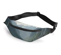Fanny Pack for Women And Men Belt Bag Waist Pack Dog Head Waist Bag with Adjustable Strap, Valley, 36*15cm, Art Deco