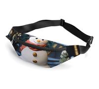 Fanny Pack for Women And Men Belt Bag Waist Pack Family of Birds Waist Bag with Adjustable Strap, Christmas snowman, 36*15cm, Art Deco