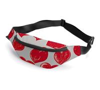 Fanny Pack for Women And Men Belt Bag Waist Pack Farmhouse Decorating Waist Bag with Adjustable Strap, Juliette Heart, 36*15cm, Art Deco