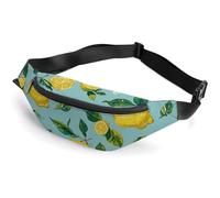 Fanny Pack for Women And Men Belt Bag Waist Pack Farmhouse Decorating Waist Bag with Adjustable Strap, Lemon, 36*15cm, Art Deco
