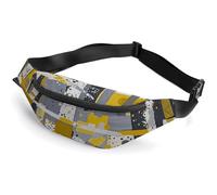 Fanny Pack for Women And Men Belt Bag Waist Pack Garden Lake Kiosk Waist Bag with Adjustable Strap, abstract art painting, 36*15cm, Art Deco