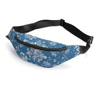 Fanny Pack for Women And Men Belt Bag Waist Pack Garden Lake Kiosk Waist Bag with Adjustable Strap, Winter snowflakes, 36*15cm, Art Deco