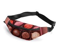 Fanny Pack for Women And Men Belt Bag Waist Pack Planets in Space Background Waist Bag with Adjustable Strap, A Box of Chocolate, 36*15cm, Art Deco