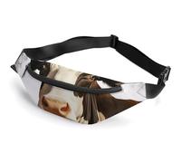 Fanny Pack for Women And Men Belt Bag Waist Pack Planets in Space Background Waist Bag with Adjustable Strap, Farm Animal Cow, 36*15cm, Art Deco