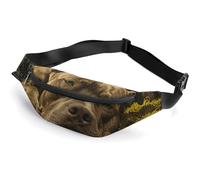 Fanny Pack for Women And Men Belt Bag Waist Pack Space Themed Art Waist Bag with Adjustable Strap, On Smooth Moss, 36*15cm, Art Deco