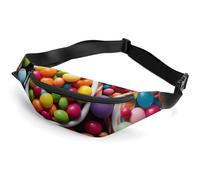 Fanny Pack for Women And Men Belt Bag Waist Pack Tiger Lie On Rock Waist Bag with Adjustable Strap, Colour Candy, 36*15cm, Art Deco