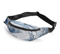Fanny Pack for Women And Men Belt Bag Waist Pack Various Mushrooms Waist Bag with Adjustable Strap, Snow Rat and Fox, 36*15cm, Art Deco