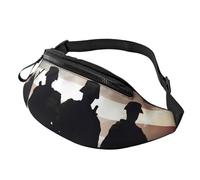 Fanny Pack for Women Mem Fashion Waist Packs Crossbody Armed Forces Day American Belt Bag with Adjustable Strap Waist Bag, Black, One Size