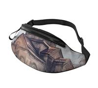 Fanny Pack for Women Mem Fashion Waist Packs Crossbody Armenian Church Belt Bag with Adjustable Strap Waist Bag, Black, One Size