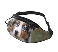 Fanny Pack for Women Mem Fashion Waist Packs Crossbody Australian Shepherd Belt Bag with Adjustable Strap