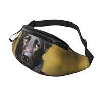 Fanny Pack for Women Mem Fashion Waist Packs Crossbody Black german shepherd dog Belt Bag with Adjustable Strap Waist Bag, Black, One Size