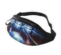 Fanny Pack for Women Mem Fashion Waist Packs Crossbody Bowling Belt Bag with Adjustable Strap Waist Bag, Black, One Size