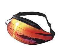 Fanny Pack for Women Mem Fashion Waist Packs Crossbody Calm sea sunset Belt Bag with Adjustable Strap Waist Bag